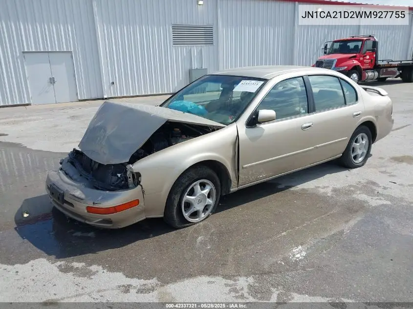 1998 Nissan Maxima Gle/Gxe/Se VIN: JN1CA21D2WM927755 Lot: 42337321