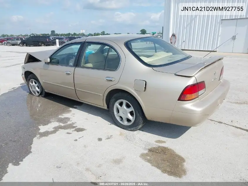 1998 Nissan Maxima Gle/Gxe/Se VIN: JN1CA21D2WM927755 Lot: 42337321