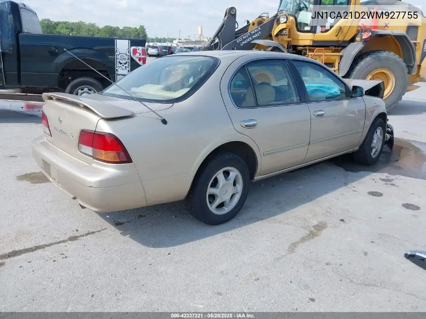 1998 Nissan Maxima Gle/Gxe/Se VIN: JN1CA21D2WM927755 Lot: 42337321