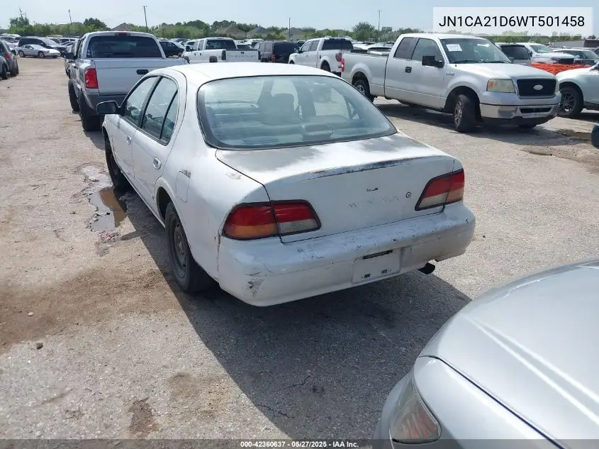 1998 Nissan Maxima Gle/Gxe/Se VIN: JN1CA21D6WT501458 Lot: 42360637