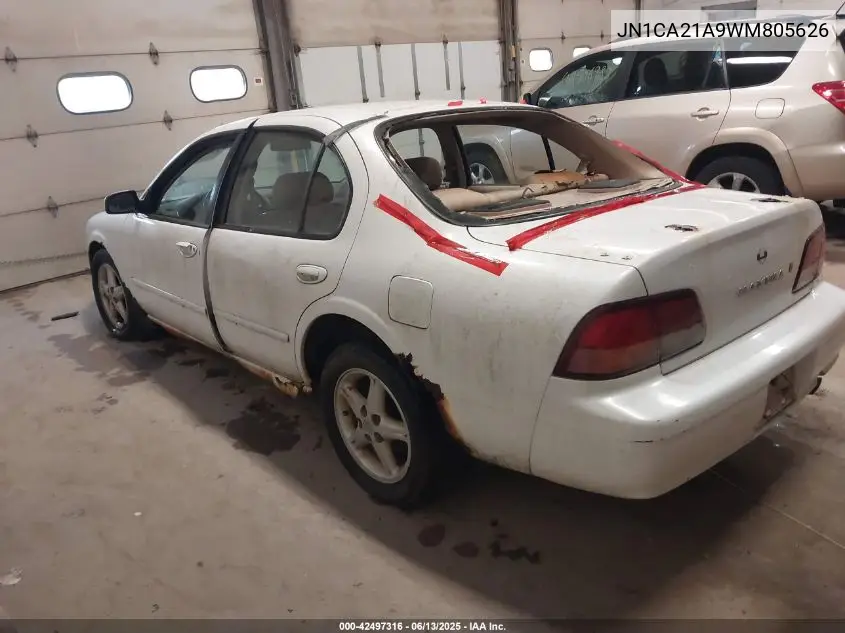 1998 Nissan Maxima Gle/Gxe/Se VIN: JN1CA21A9WM805626 Lot: 42497316
