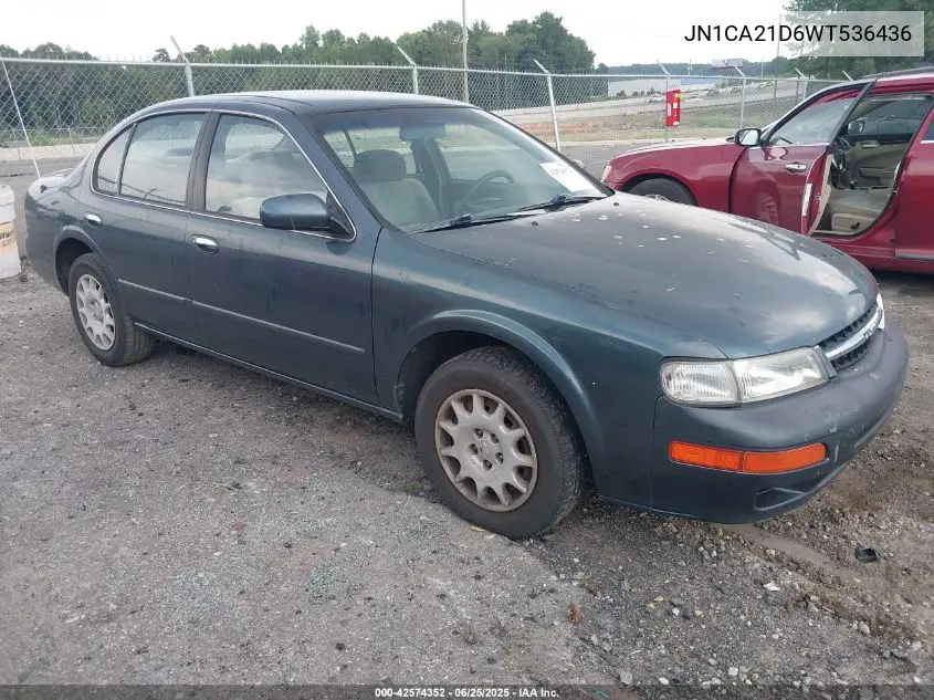 1998 Nissan Maxima Gle/Gxe/Se VIN: JN1CA21D6WT536436 Lot: 42574352