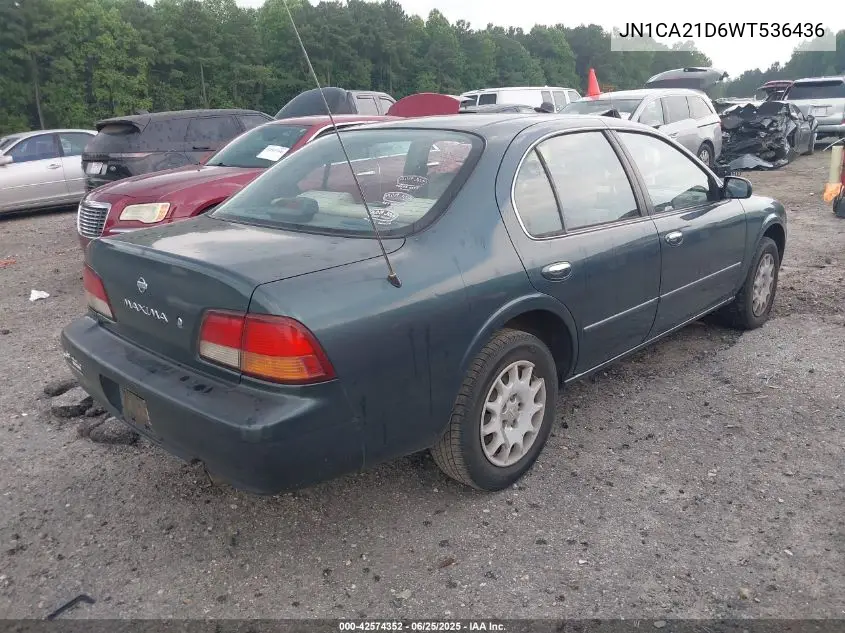 1998 Nissan Maxima Gle/Gxe/Se VIN: JN1CA21D6WT536436 Lot: 42574352