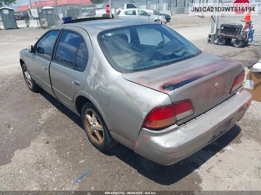 1998 Nissan Maxima Gle/Gxe/Se VIN: JN1CA21D7WT516194 Lot: 42603702