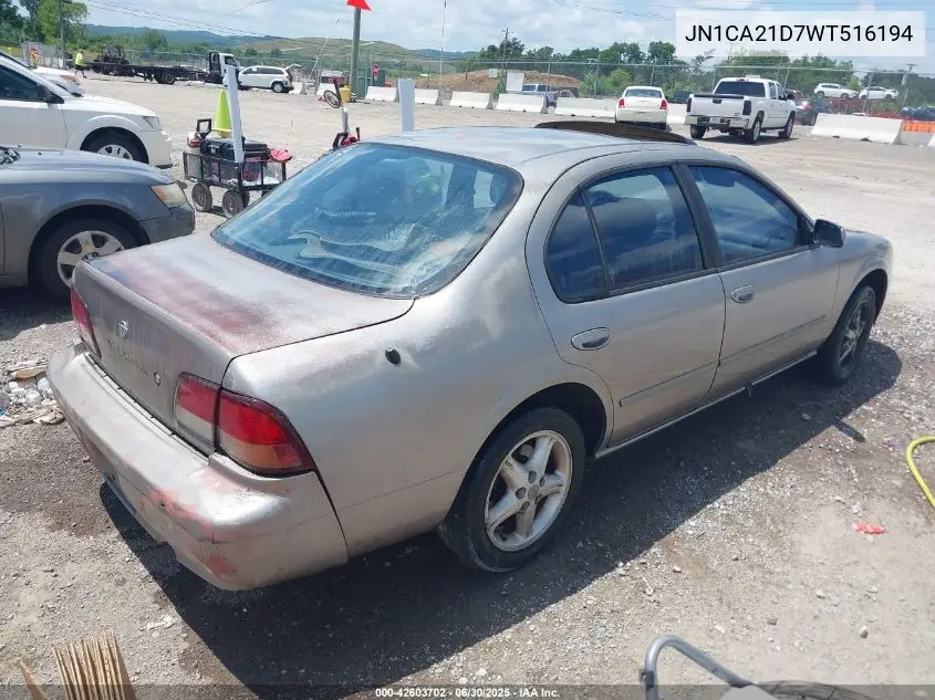 1998 Nissan Maxima Gle/Gxe/Se VIN: JN1CA21D7WT516194 Lot: 42603702