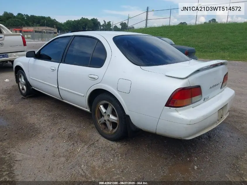 1998 Nissan Maxima Gle/Gxe/Se VIN: JN1CA21D3WT514572 Lot: 42621388