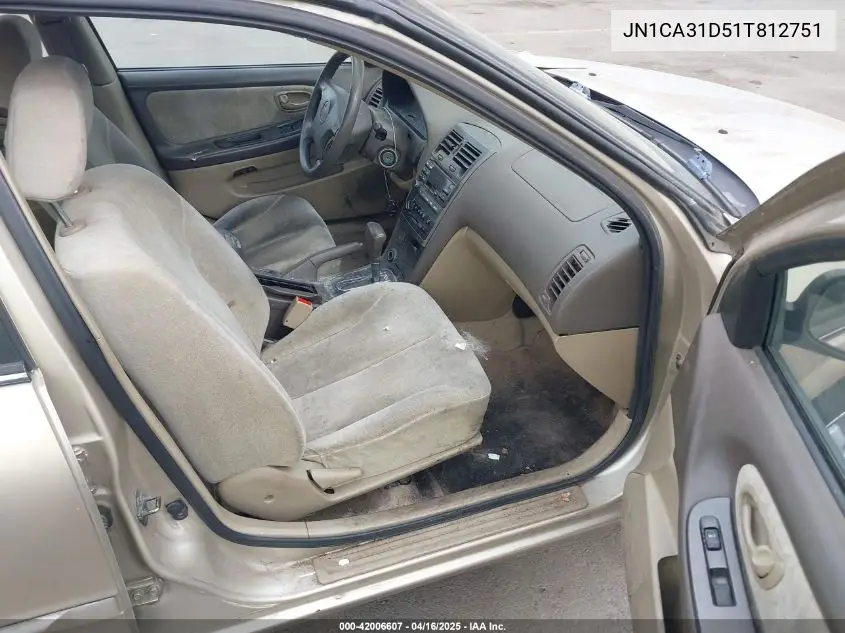 2001 Nissan Maxima Gxe VIN: JN1CA31D51T812751 Lot: 42006607