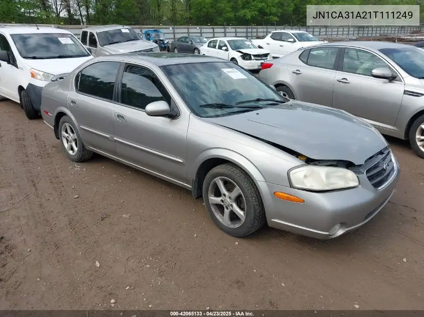 2001 Nissan Maxima Gle VIN: JN1CA31A21T111249 Lot: 42065133