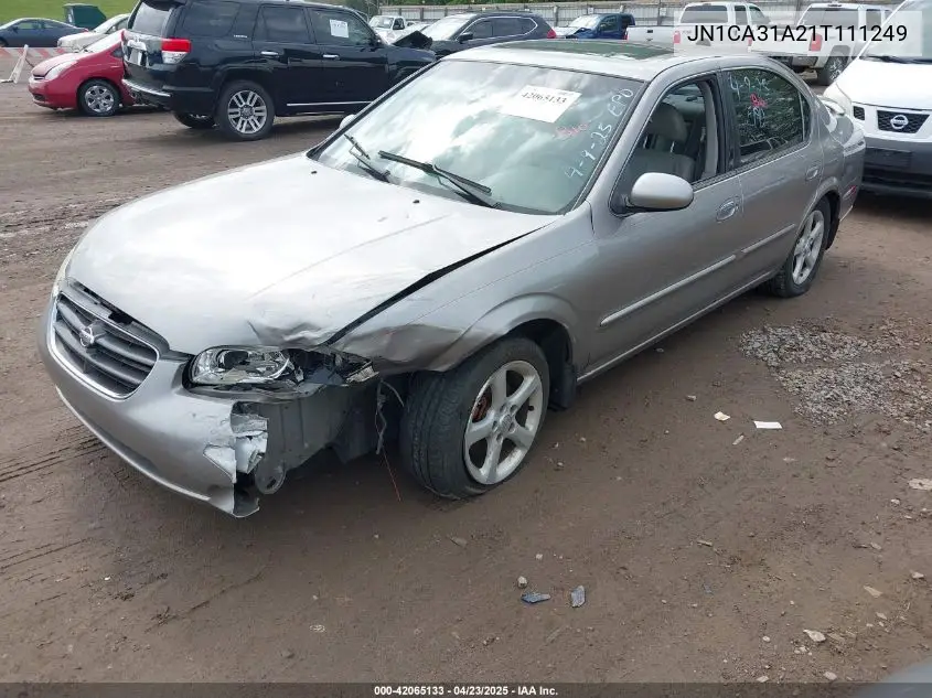 2001 Nissan Maxima Gle VIN: JN1CA31A21T111249 Lot: 42065133