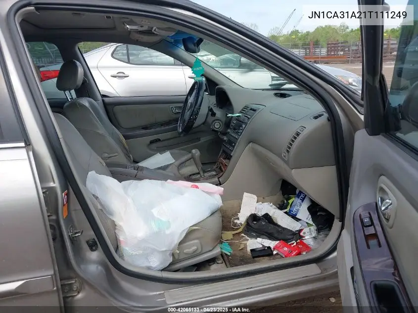 2001 Nissan Maxima Gle VIN: JN1CA31A21T111249 Lot: 42065133