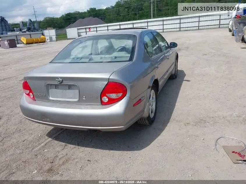 2001 Nissan Maxima Gle VIN: JN1CA31D11T838098 Lot: 42248978