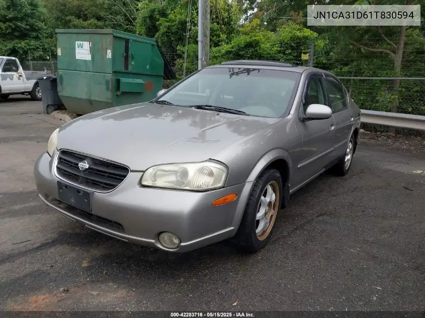 2001 Nissan Maxima Gle VIN: JN1CA31D61T830594 Lot: 42283716