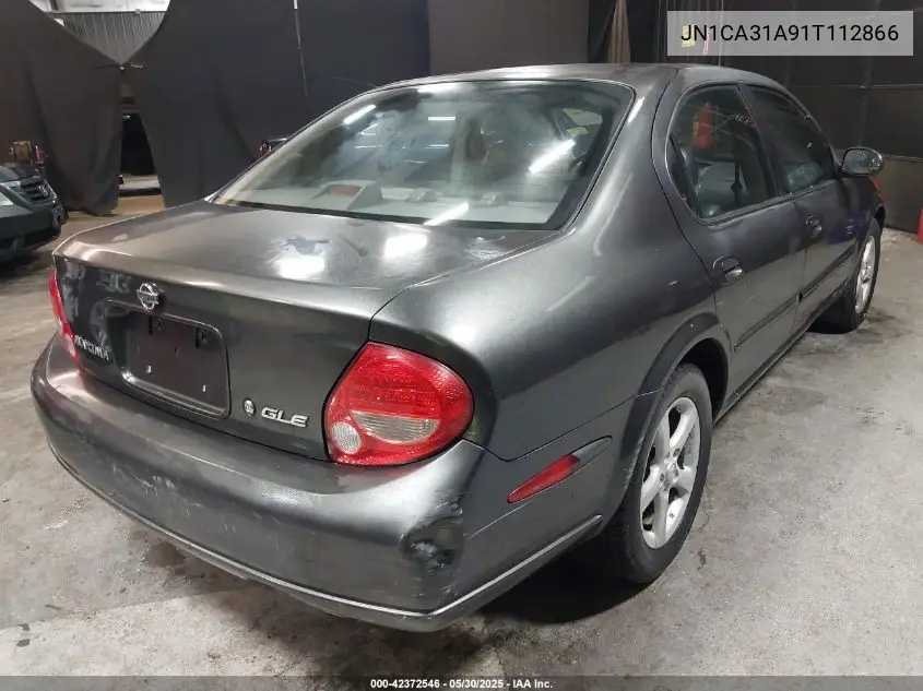 2001 Nissan Maxima Gle VIN: JN1CA31A91T112866 Lot: 42372546