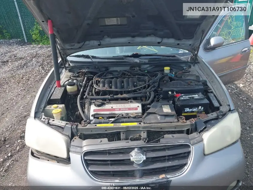 2001 Nissan Maxima Gle VIN: JN1CA31A91T106730 Lot: 42401631
