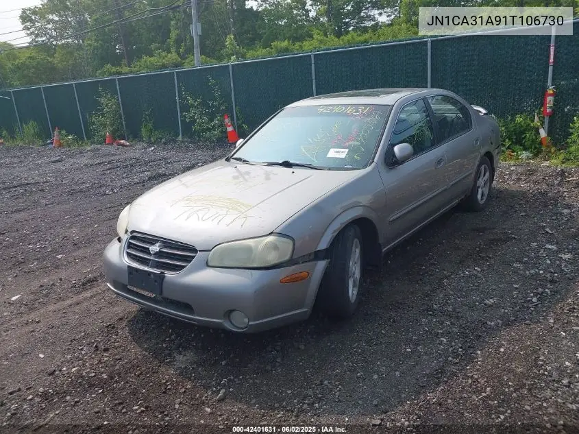 2001 Nissan Maxima Gle VIN: JN1CA31A91T106730 Lot: 42401631