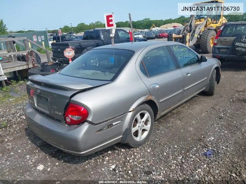 2001 Nissan Maxima Gle VIN: JN1CA31A91T106730 Lot: 42401631