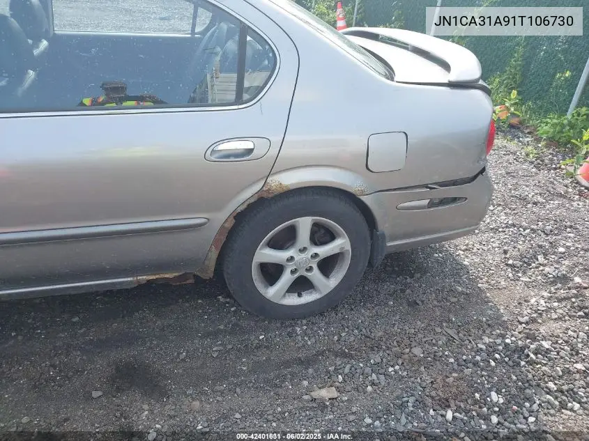 2001 Nissan Maxima Gle VIN: JN1CA31A91T106730 Lot: 42401631