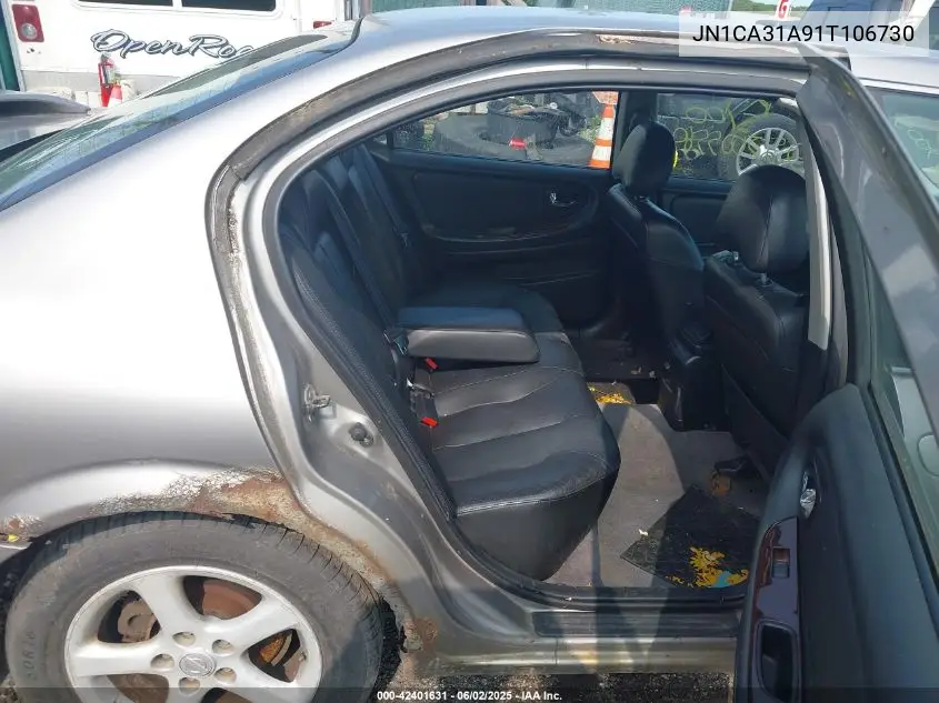 2001 Nissan Maxima Gle VIN: JN1CA31A91T106730 Lot: 42401631