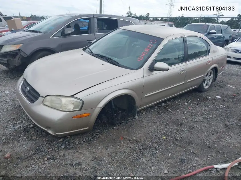 2001 Nissan Maxima Gle VIN: JN1CA31D51T804133 Lot: 42433897