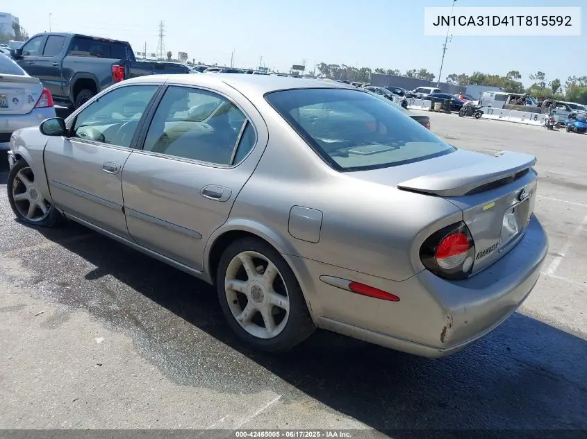 2001 Nissan Maxima Se VIN: JN1CA31D41T815592 Lot: 42465005