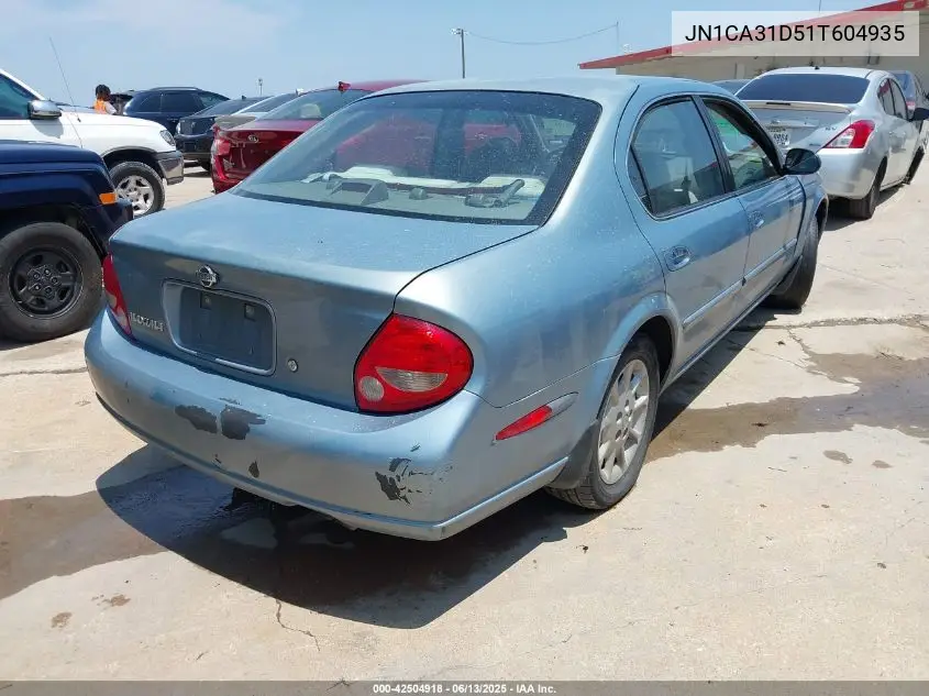 2001 Nissan Maxima Gxe VIN: JN1CA31D51T604935 Lot: 42504918