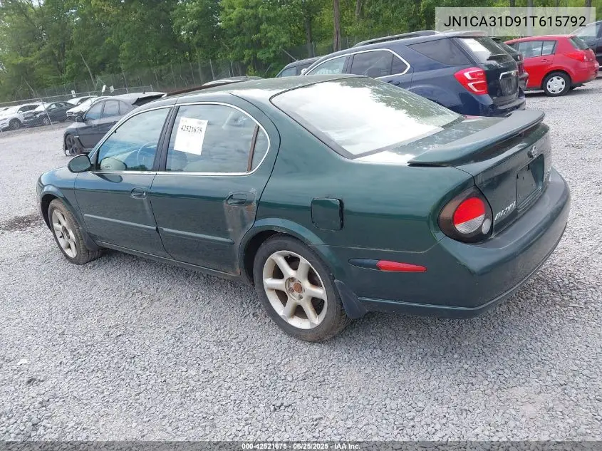 2001 Nissan Maxima Se VIN: JN1CA31D91T615792 Lot: 42521675