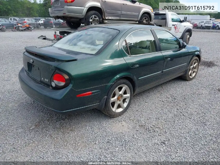 2001 Nissan Maxima Se VIN: JN1CA31D91T615792 Lot: 42521675