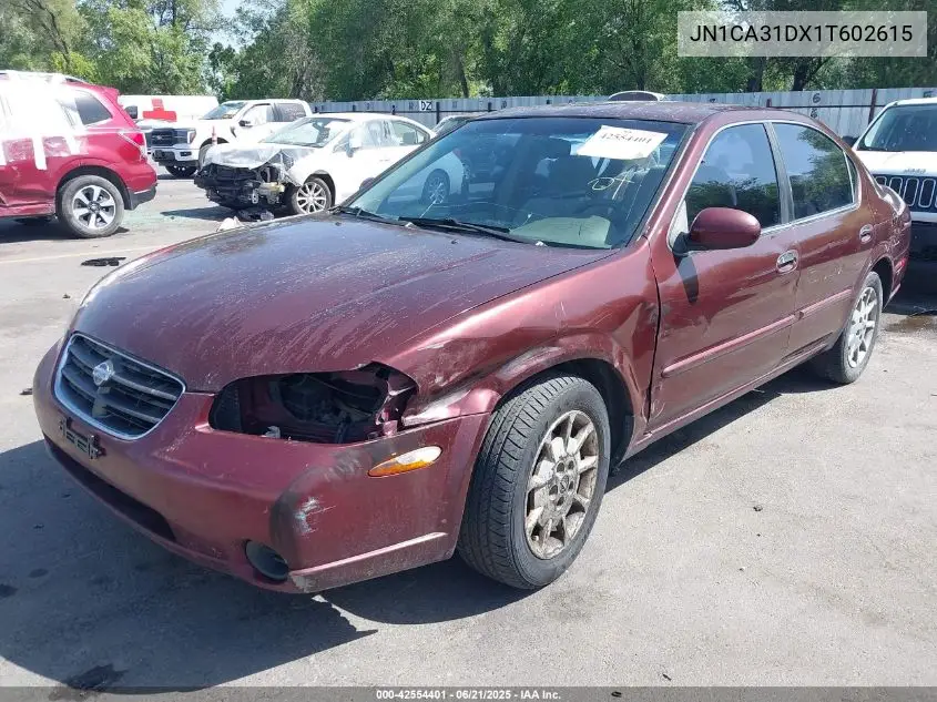 2001 Nissan Maxima Gxe VIN: JN1CA31DX1T602615 Lot: 42554401