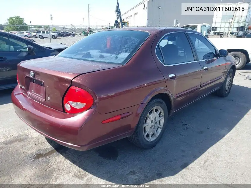 2001 Nissan Maxima Gxe VIN: JN1CA31DX1T602615 Lot: 42554401