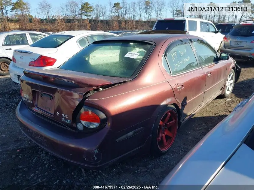 2002 Nissan Maxima Se VIN: JN1DA31A12T313683 Lot: 41679971