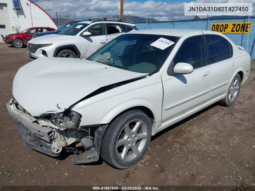 2002 Nissan Maxima Se VIN: JN1DA31D82T427450 Lot: 41867838