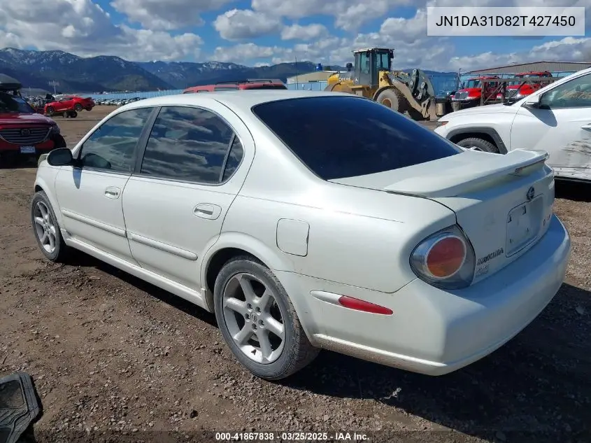 2002 Nissan Maxima Se VIN: JN1DA31D82T427450 Lot: 41867838