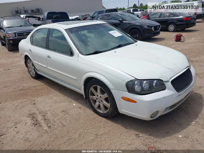 2002 Nissan Maxima Gle/Se VIN: JN1DA31AX2T313083 Lot: 42040751