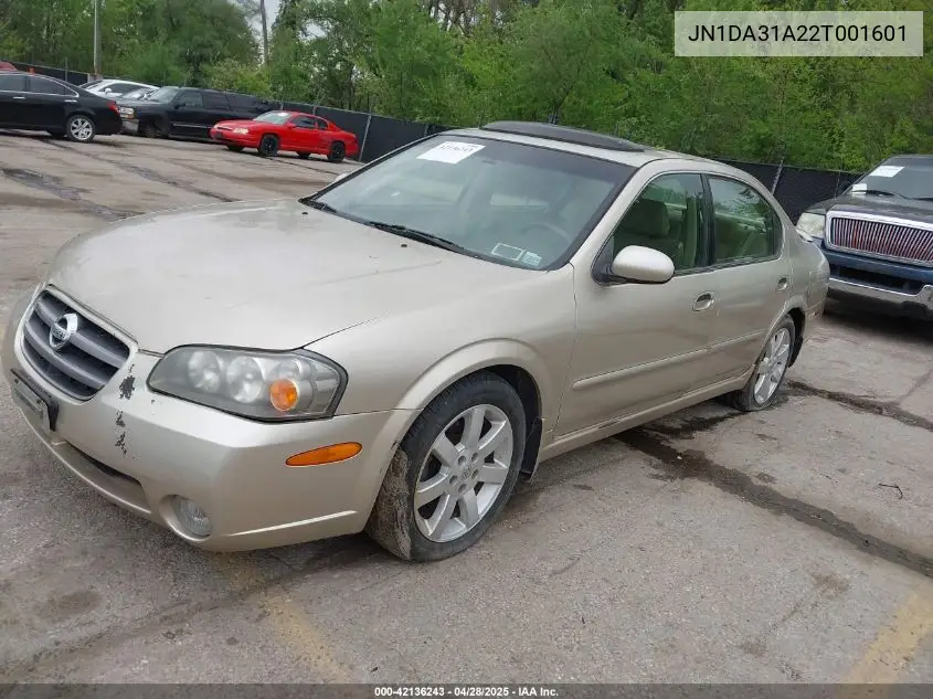 2002 Nissan Maxima Gle VIN: JN1DA31A22T001601 Lot: 42136243