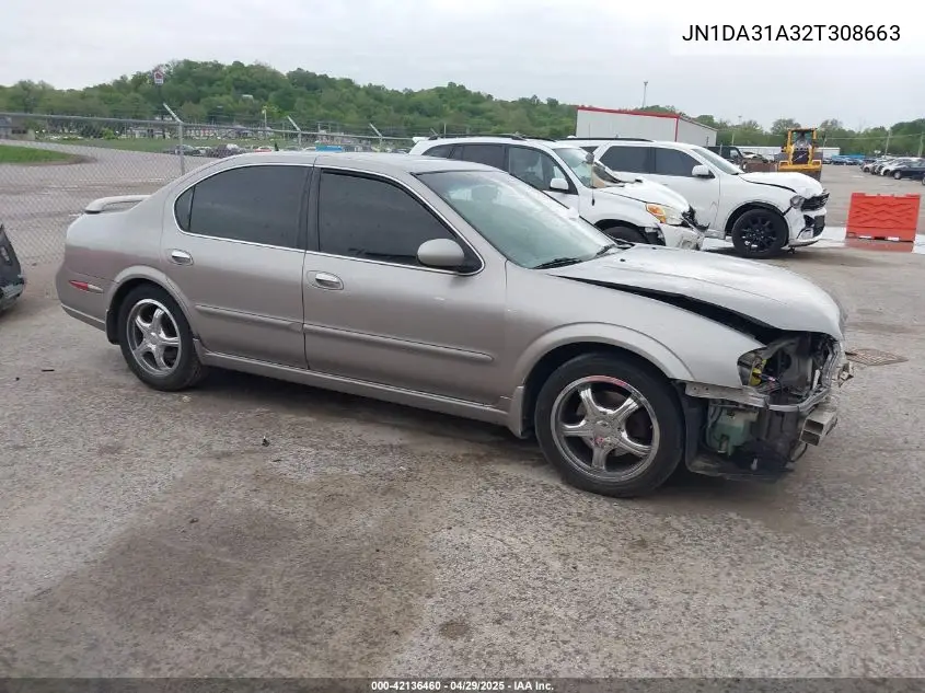 2002 Nissan Maxima Gle VIN: JN1DA31A32T308663 Lot: 42136460
