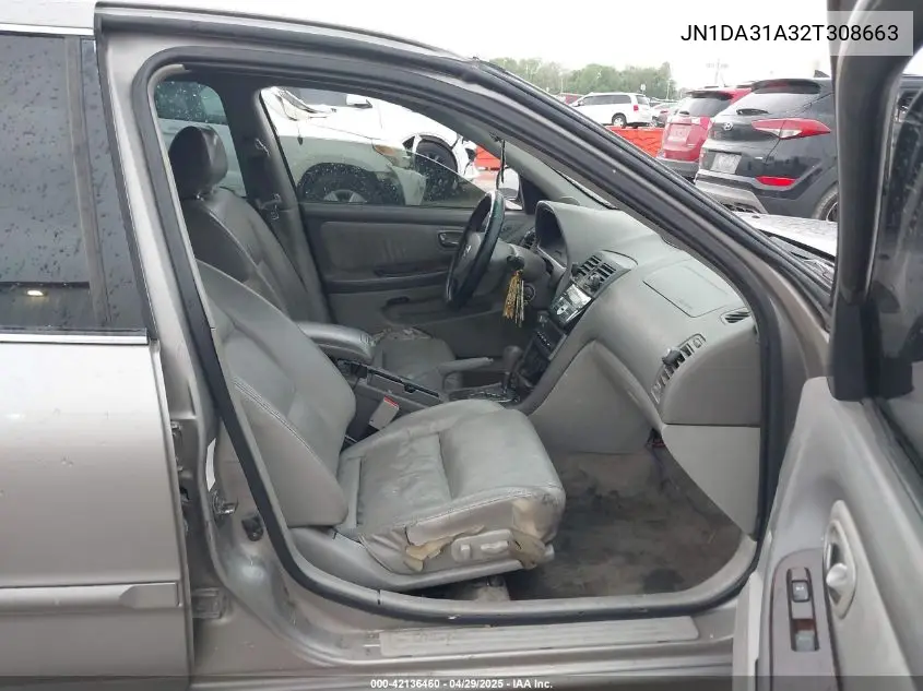 2002 Nissan Maxima Gle VIN: JN1DA31A32T308663 Lot: 42136460
