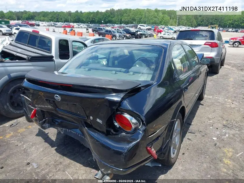 2002 Nissan Maxima Se VIN: JN1DA31DX2T411198 Lot: 42188090