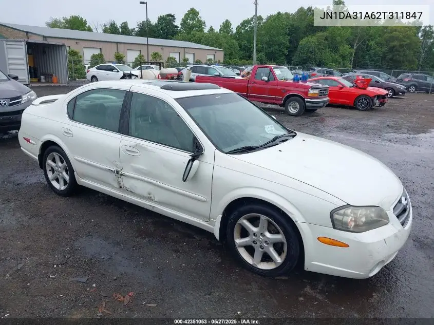 2002 Nissan Maxima Se VIN: JN1DA31A62T311847 Lot: 42351053