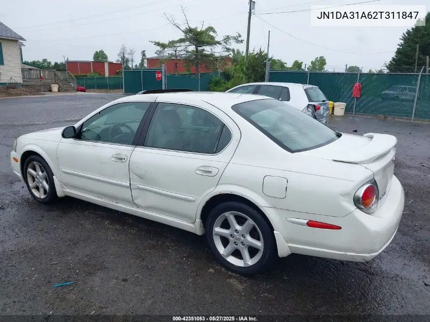 2002 Nissan Maxima Se VIN: JN1DA31A62T311847 Lot: 42351053