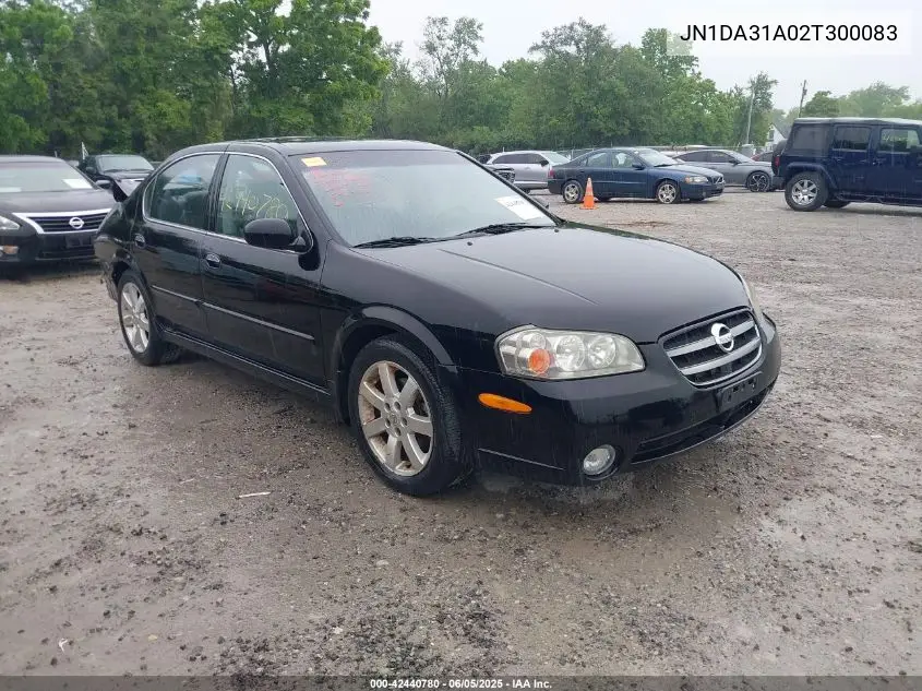 2002 Nissan Maxima Gle VIN: JN1DA31A02T300083 Lot: 42440780