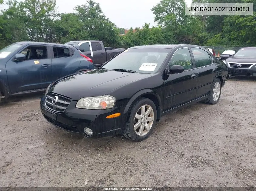 2002 Nissan Maxima Gle VIN: JN1DA31A02T300083 Lot: 42440780