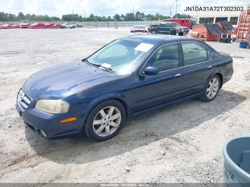 2002 Nissan Maxima Gle VIN: JN1DA31A72T302302 Lot: 42535291