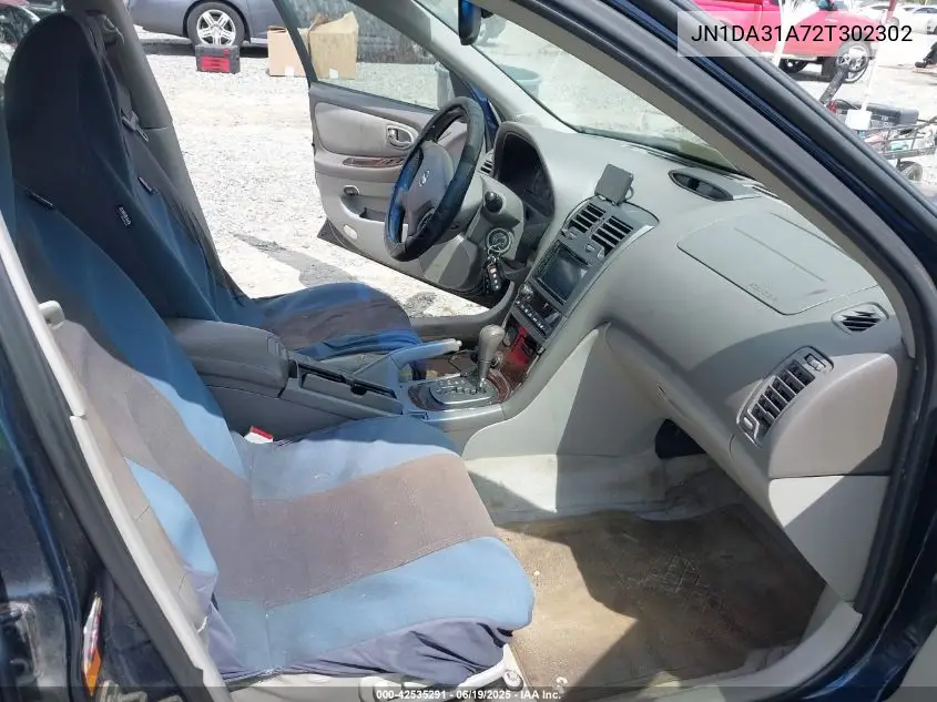 2002 Nissan Maxima Gle VIN: JN1DA31A72T302302 Lot: 42535291
