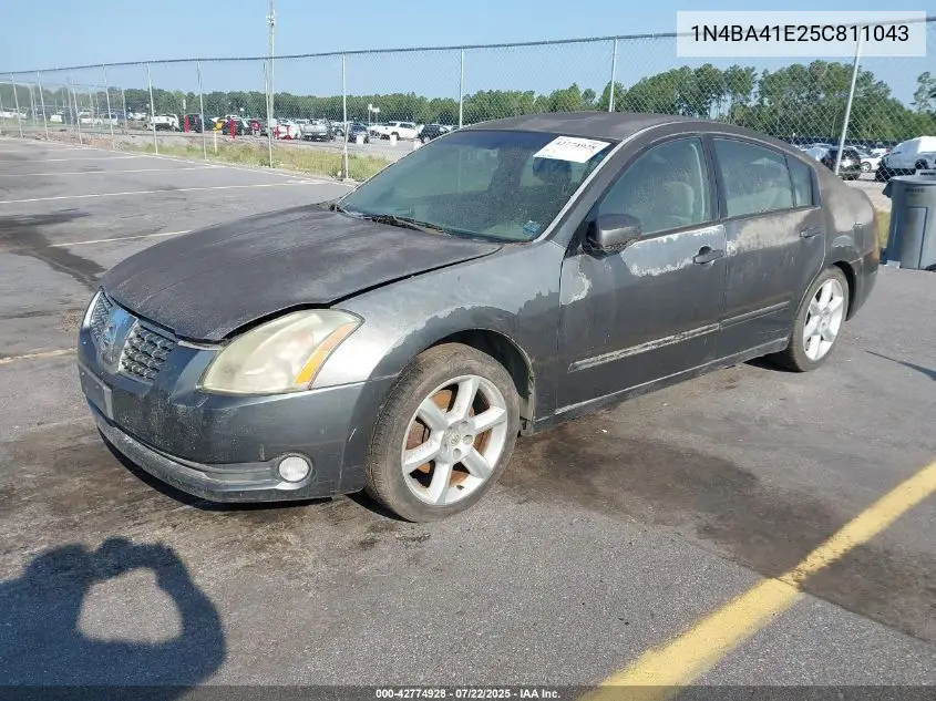 2005 Nissan Maxima 3.5 Se VIN: 1N4BA41E25C811043 Lot: 42774928