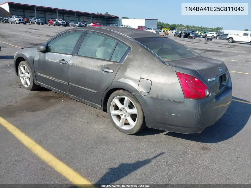 2005 Nissan Maxima 3.5 Se VIN: 1N4BA41E25C811043 Lot: 42774928