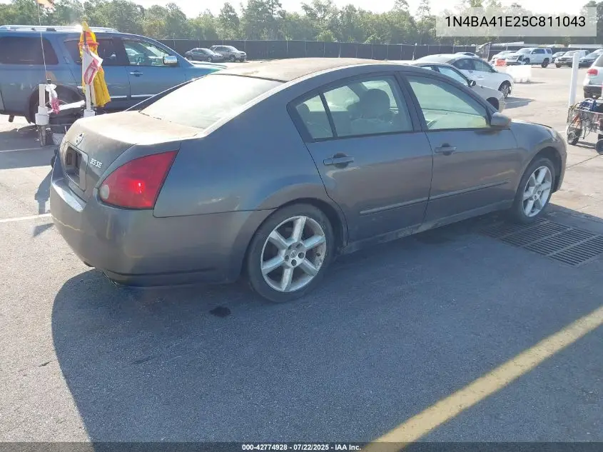 2005 Nissan Maxima 3.5 Se VIN: 1N4BA41E25C811043 Lot: 42774928