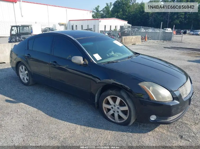2006 Nissan Maxima 3.5 Sl VIN: 1N4BA41E66C856942 Lot: 42777772