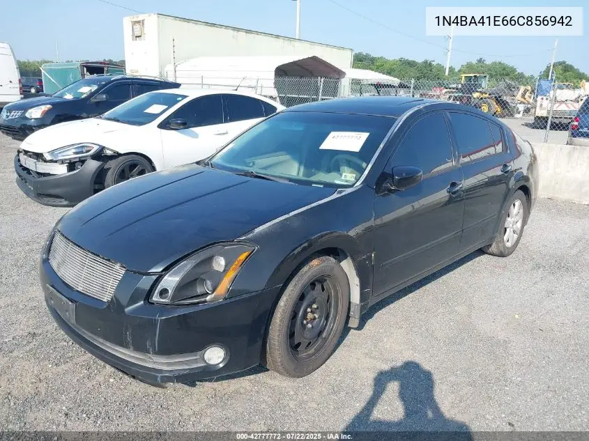 2006 Nissan Maxima 3.5 Sl VIN: 1N4BA41E66C856942 Lot: 42777772
