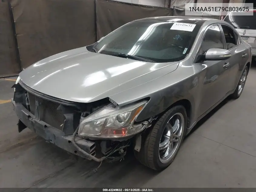 2009 Nissan Maxima 3.5 Sv VIN: 1N4AA51E79C803625 Lot: 42249632