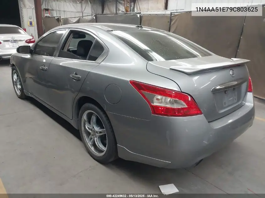 2009 Nissan Maxima 3.5 Sv VIN: 1N4AA51E79C803625 Lot: 42249632
